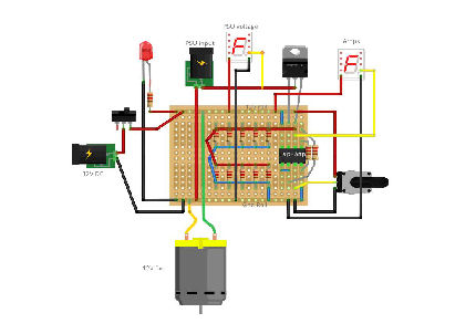 Electronic Dummy Load Veroboard with Components