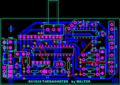 Digital Thermometer PCB - All Layers