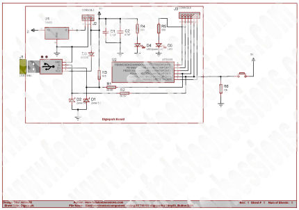 ATtiny85 Schematic