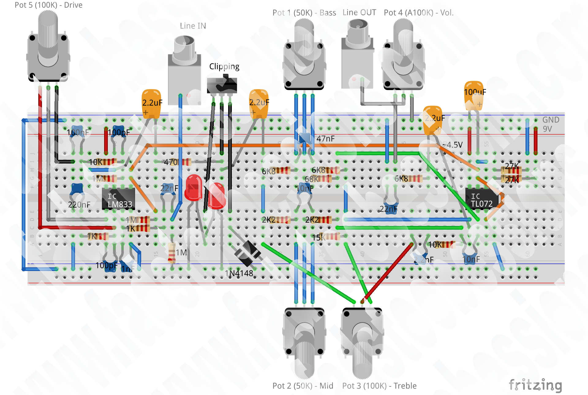 Angry Charlie Breadboard