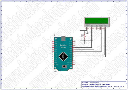 LCD Interface Schematic